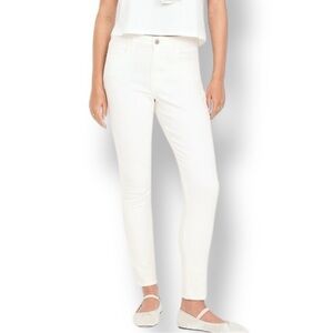 NWT Old Navy Sz 4 WOW High Rise Super Skinny Calla Lily (white) Cotton-Poly-Span